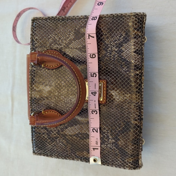 Dooney & Bourke Janine Mini Python Satchel - Picture 7 of 8